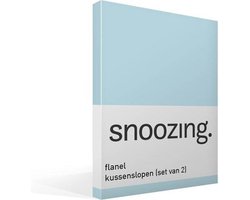 Snoozing - Flanel - Kussenslopen - Set van 2 - 60x70 cm - Hemel
