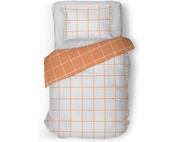 Snoozing Frouke Dekbedovertrek - Eenpersoons - 140x200/220 cm - Oranje
