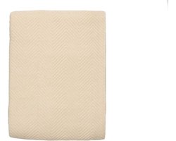 Snoozing Spiga - Bedsprei - Eenpersoons - 180x260 cm - Beige