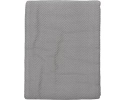 Snoozing Spiga - Bedsprei - Eenpersoons - 180x260 cm - Grijs