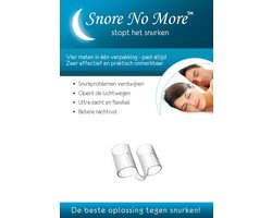 SnoreNoMore flexibele anti snurk neusbuisjes - helpt direct tegen snurken