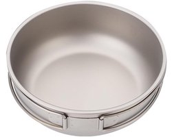 SNQ Anti-aanbak Camping Koekenpannen-Lichtgewicht Koekenpan- Verwarming Ti Frypan Pannen- Draagbare Koekenpannen- met Afneembare Handvat voor Outdoor Camping Koken (700ML/1200ml)