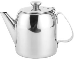 SNQ Duurzame Koffiepot-Theepot-Roestvrijstalen Waterkoker Koudwaterkan- Korte uitloop voor hotelrestaurant(20oz(Approx.500ml))