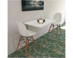 SNS Home - 72 X 45 Cm - Klaptafel - Wandtafel - Keukentafel - Balkontafel - Bureau - MDF Wit