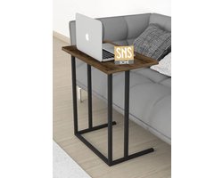 SNS Home - Metalen Poot - Laptopstandaard - Ontbijttafel - Bureau - Computerbureau - 60 cm Breed - Lidia