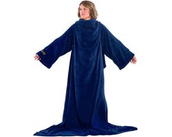 Snug Rug Deluxe - Navy Blauw - Fleece Deken Met Mouwen - TV Deken - Plaid - Warmte deken grand foulard bank