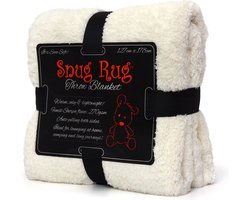 Snug Rug - Sherpa - Fleece deken - Plaid - Woondeken - Plaids - Dekens - Creme Wit dekentje