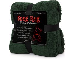 Snug Rug - Sherpa - Fleece deken - Plaid - Woondeken - Plaids - Dekens - Groen