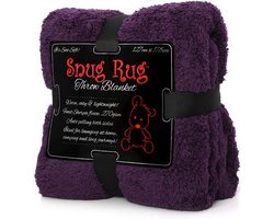 Snug Rug - Sherpa - Fleece deken - Plaid - Woondeken - Plaids - Dekens - Paars