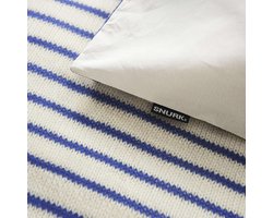 Snurk Amsterdam Dekbedovertrek Breton Bonsoir Blue 140 x 200/220 cm incl. 1 kussensloop 60 x 70 cm