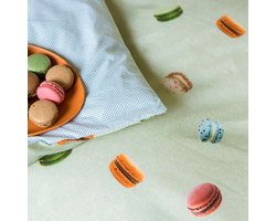 Snurk Amsterdam Dekbedovertrek Macarons Green 200 x 200/220 cm incl. 2 kussenslopen 60 x 70 cm