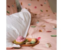 Snurk Amsterdam Dekbedovertrek Macarons Pink 140 x 200/220 cm incl. 1 kussensloop 60 x 70 cm