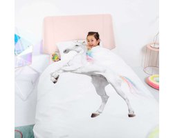 Snurk Amsterdam Dekbedovertrek Unicorn 120 x 150 cm incl. 1 kussensloop 60 x 70 cm
