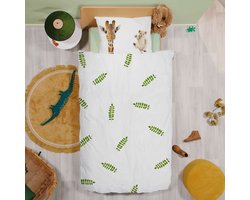 Snurk Amsterdam Dekbedovertrek Wild Friends 120 x 150 cm incl. 1 kussensloop 60 x 70 cm