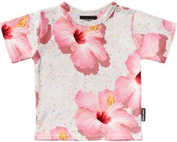 SNURK baby t-shirt Pink Hawaii maat 80