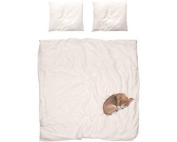 SNURK Bob - Dekbedovertrek - Tweepersoons - 200x200/220 cm + 2 kussenslopen 60x70 cm - White