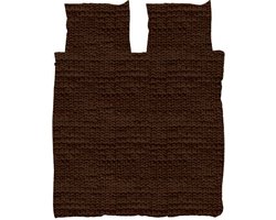Snurk dekbedovertrek Twirre chocolate - lits jumeaux (240x200/220 cm incl. 2 slopen)