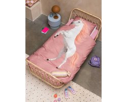 Snurk dekbedovertrek Unicorn dusty pink 140x200/220 - 1-persoons 140x200/220cm + 1 sloop