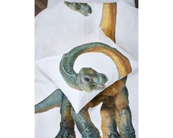 Snurk Dino Bronto Dekbedovertrek 120 x 150 cm