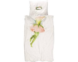 SNURK Fairy - Dekbedovertrek - Eenpersoons - 140x200/220 cm + 1 kussensloop 60x70 cm - Wit