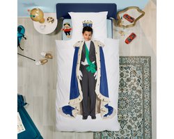 SNURK King - Dekbedovertrek - Eenpersoons - 140x200/220 cm + 1 kussensloop 60x70 cm - Wit