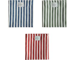 Soapi Keukendoek – Gestreept zwart wit – Magnetisch - 100% katoen
