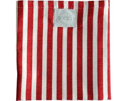 SOAPI Keukendoek – Rood-wit gestreept – Magnetisch – 100% Katoen