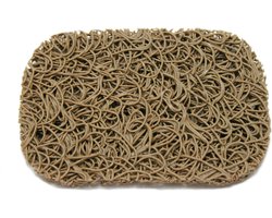 SoapLift Multi-Directionele Zeephouder - Vierkant - Tan - Waterafvoerend - Lucht circulatie - Opstaande zeepstand