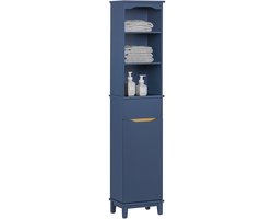 SoBuy BZR112-B Badkamerkast - Midnight Blue Hoge Kolomkast