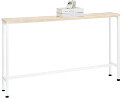 SoBuy Console Tafel - Sidetable - Wandtafel - Haltafel - 120x65x20cm - Wit/Naturel - FSB19-Z