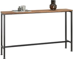 SoBuy FSB19-N Sidetable - 120 x 20 x 65 cm - Naturel/Zwart