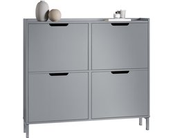 SoBuy FSR100-HG Schoenenkast - Grijze Opbergkast voor Schoenen