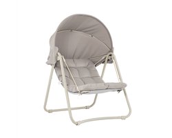 SoBuy Schommelstoel met zonnedak - Tuinstoel - Modern - Metaal - Textilene - 163x108x126 cm | OGS62-MI