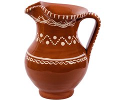 Socerâmica - Karaf Infusa terracotta wit beschilderd 24cm - Karaffen