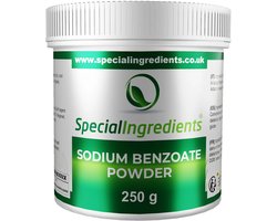 Sodium Benzoate - 250g - Conserveermiddel - Smaakloos - Wateroplosbaar - Langere Houdbaarheid - Moderne Gastronomie - Moleculair Koken - Hersluitbare Pot - Recycled Plastic