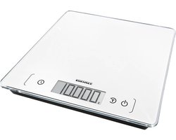 Soehnle keukenweegschaal Page Comfort 400 - digitaal - extra groot weegvlak - 1 gram nauwkeurig - tot 10 kg - wit