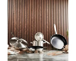 Soenil by ISENVI Pannenset Inductie - Keramisch - 15 Delig - RVS - PFAS, PTFE en PFOA Vrij - Alle warmtebronnen