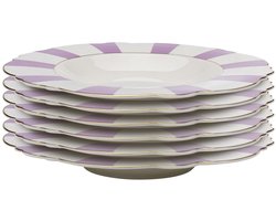 Soepborden Harlequin Ø23cm paars (6/set) Kare Design