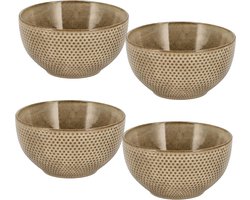 Soepkommen Set van 4 – Aardewerk Ramen Kommen Zonder Oor – Schalen en Kommen voor Soep, Noodles, Salade, Ontbijt en Snacks – Ø14 cm – Vaatwasser Veilig