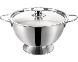 Soepterrine Edelstaal met Deksel 4,5 l - Soepkom - Soeppan