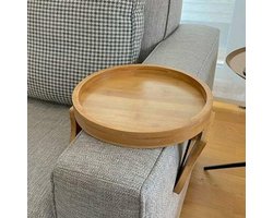 Sofa Arm Tray Tafel - Opvouwbare Sofatafel voor Snacks en Dranken - 25cm