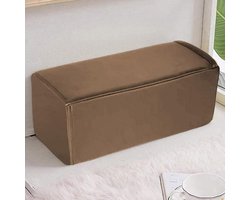 Sofa Armsteun Kussen - Hoofdsteun Bank Kussen - Extra Comfort Bieden - Waterdichte Technologie Stof - 15x20x45cm - Bruin