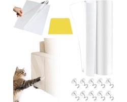 Sofa Cat Scratch Protector - Anti-kras meubelbeschermers 30cm x 3m Anti-kras meubelbeschermer voor tapijt bankdeur