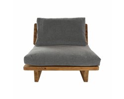 Sofa DKD Home Decor Bruin Grijs Polyester Katoen Hout Pijnboom (95 x 88 x 75 cm)