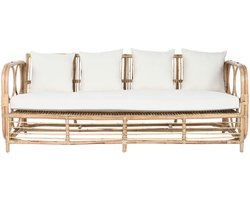 Sofa Home ESPRIT Wit Natuurlijk 192 x 72 x 75 cm