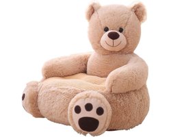Sofa kinderen beer lichtbruin - Kinderen sofa - Peuterstoeltje - Kinderfauteuil - Kinderstoel - Kinderzetel - Kindersofa - Knuffelsofa - Kraamcadeau - Beer licht bruin