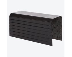 Sofa lade armleuning flexibele bamboe bank butler koffie dienblad - bank plank bekerhouder muismat - houten dienblad bank dienblad butler kussen tafel bank plank rugleuning voor bank rugleuning - zwart