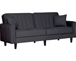 Sofabed Lisboa - Antraciet - 214x85x90 cm