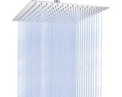Sofetiy MAX Regendouchekop 30 CM Vierkant - Waterbesparende Douchekop - Hoge Druk - Hoofddouche - Anti-kalk Douchekop - RVS - Chroom