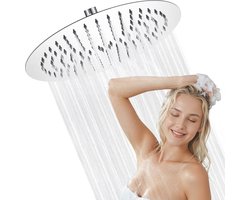 Sofetiy MAX Regendouchekop - Waterbesparende Douchekop Ø30cm - Hoge Waterdruk - Betere Huid Hoofddouche - Moderne Regendouche - Waterbesparende Douchekop - RVS